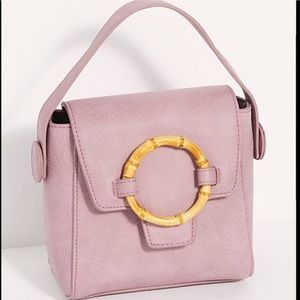 Free People Carrie Lilac Bamboo Circle crossbody
